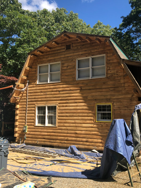 Log Home After Photo